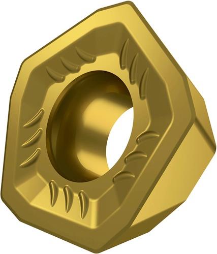 Fräswendeschneidplatte ISO PDMX 0905ZESR-R:M8330 D.5,5mm PVD beschichtet Gold