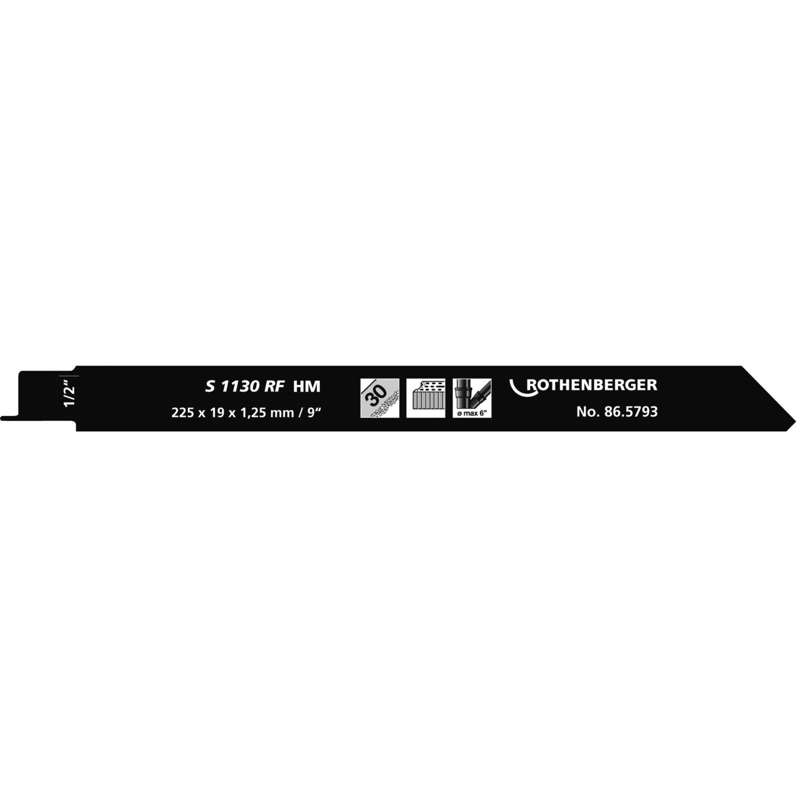 ROTHENBERGER Universal-Sägeblatt,225x20x1,5 (5er-Pack) - 865793