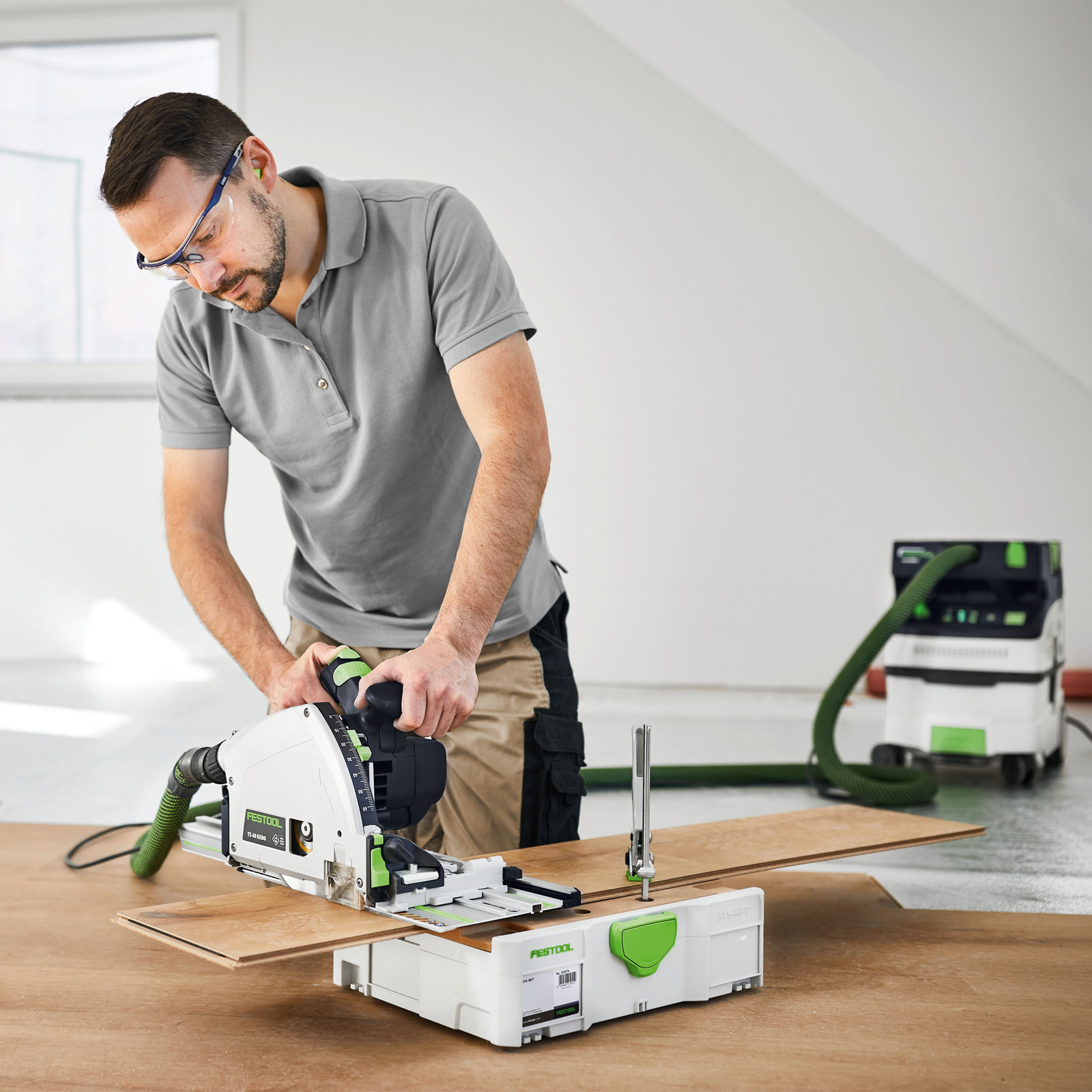 Festool Tauchsäge TS 60 KEBQ-Plus + Kreissägeblatt  HW 168 x 1,8 x 20 W28 im Systainer - 577847