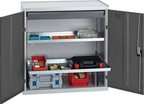STUMPF Werkzeug-/Beistellschrank H1.000xB1.000xT500mm 1Schubl.2BD grau/anthrazitgrau - 3007971