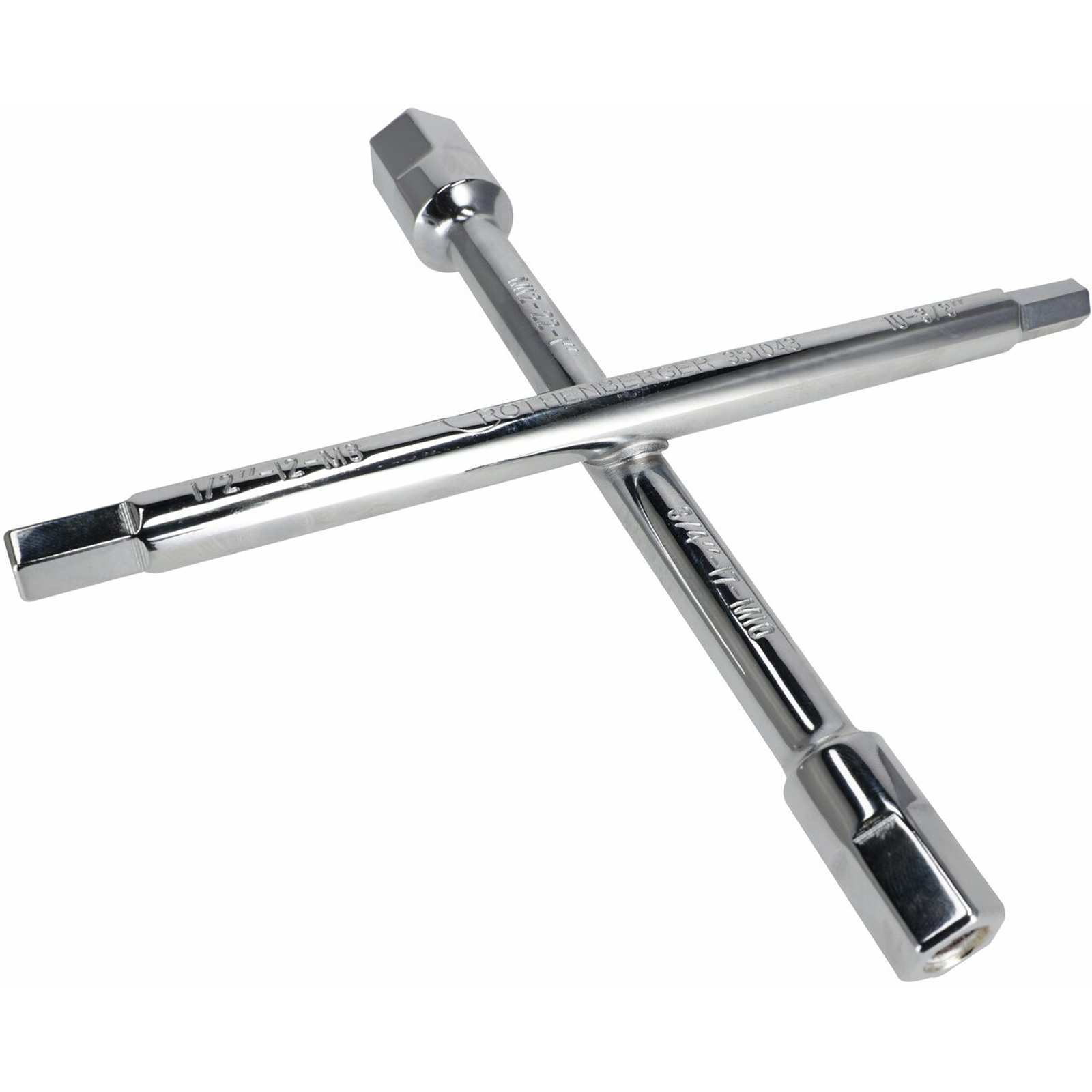 ROTHENBERGER Sanitär-Kreuzschlüssel, 3/8-1",10fach-Fkt - 351043