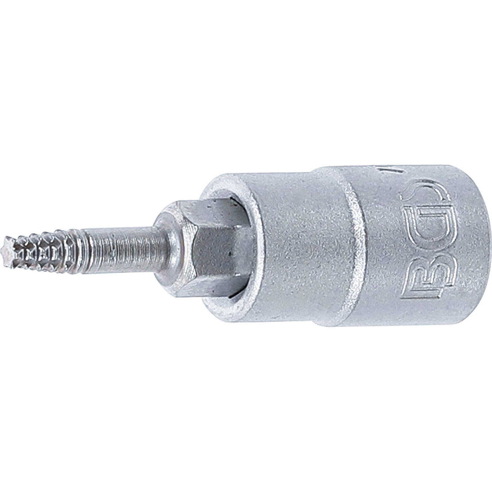 BGS Schraubenausdreher-Bit-Einsatz Antrieb Innenvierkant 6,3 mm (1/4") für defektes T-Profil (für Torx) T10 - 7098-T10