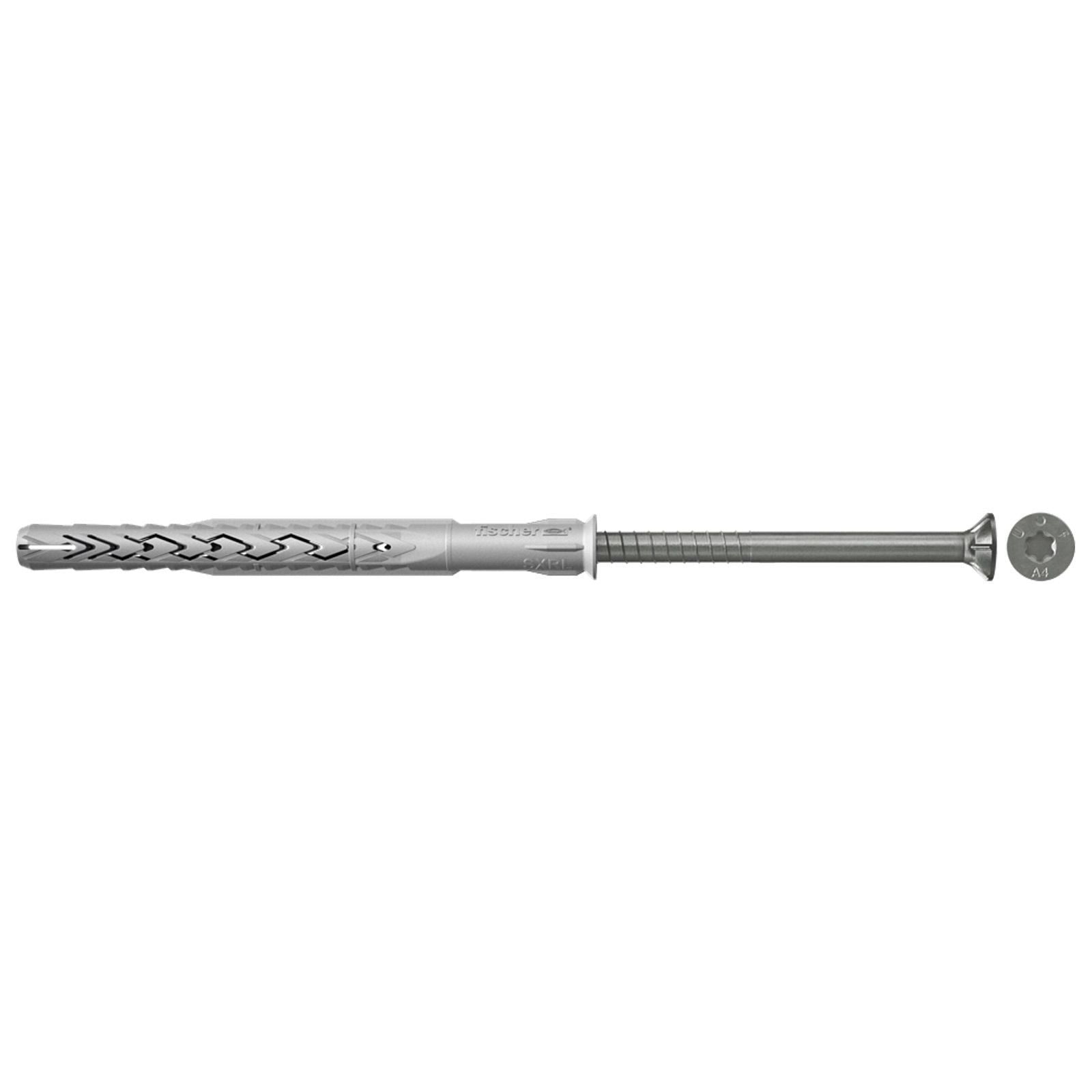 Fischer 50x Langschaftdübel SXRL 10 x 60 mm T Senkkopfschraube nicht rostender Stahl A4 - 546505