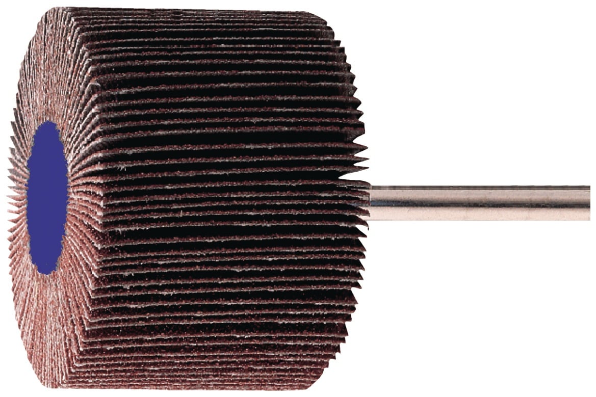 Fächerschleifer Ø20xH10mm K.60 Korund Schaft-D.6mm TECWERK