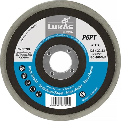 Lukas Polierteller P6PT Ø 125 mm Bohrungs-Ø 22,23 mm - A671712515014