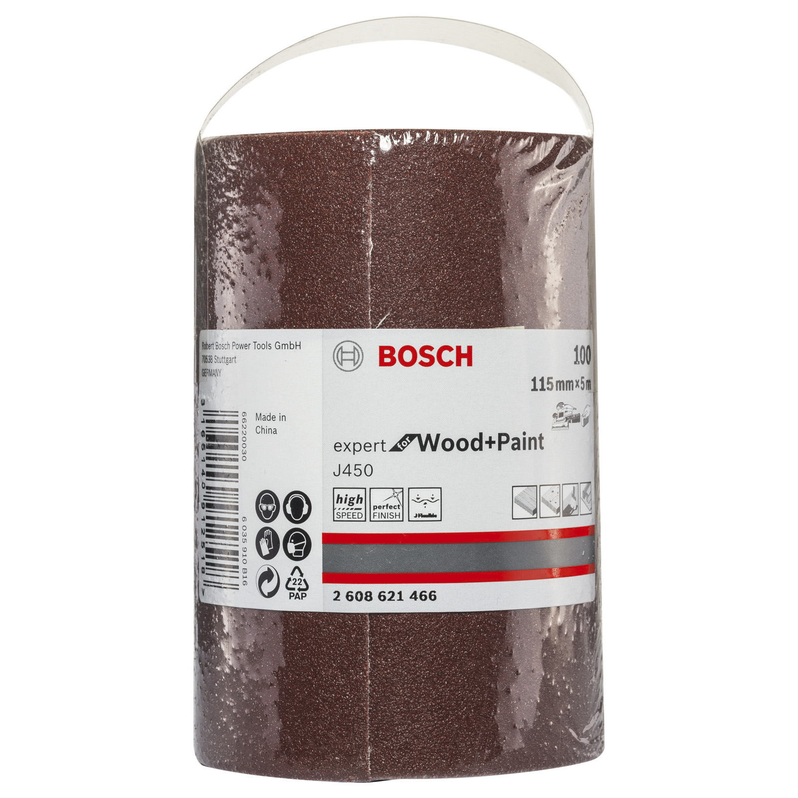 Bosch Schleifrolle J450 Expert for Wood and Paint 115 mm x 5 m 120 - 2608621467