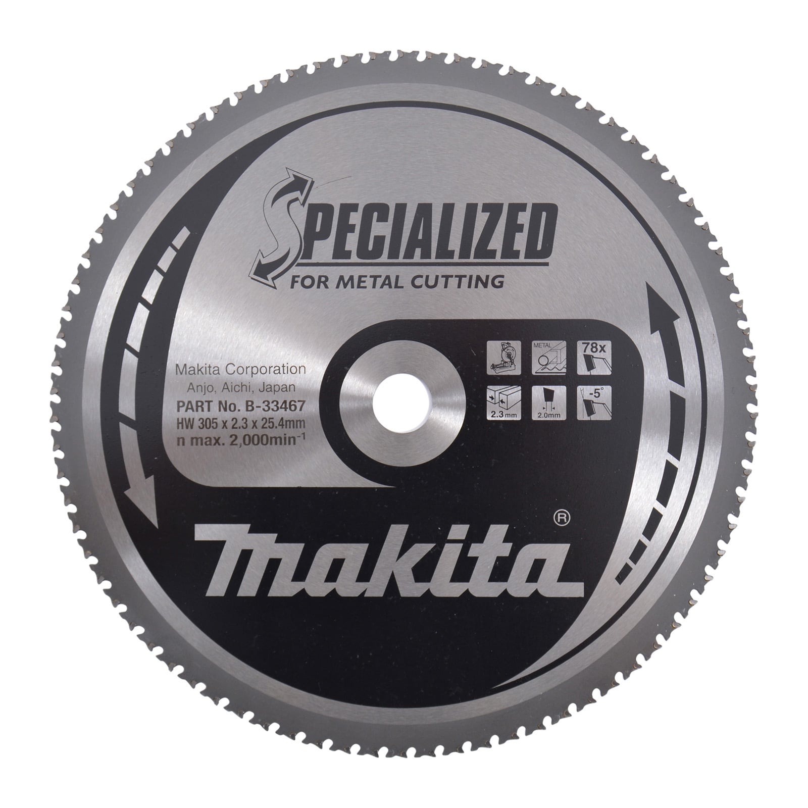 Makita SPECIALIZED Sägeblatt 305x1"x78Z - B-33467