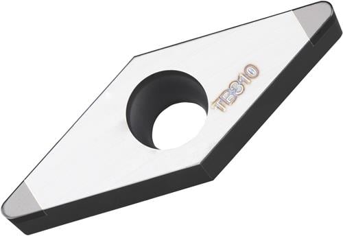 Drehwendeschneidplatte ISO VBGW 160404S01020B:TB310 D.4,5mm Farbe Silber-Schwarz