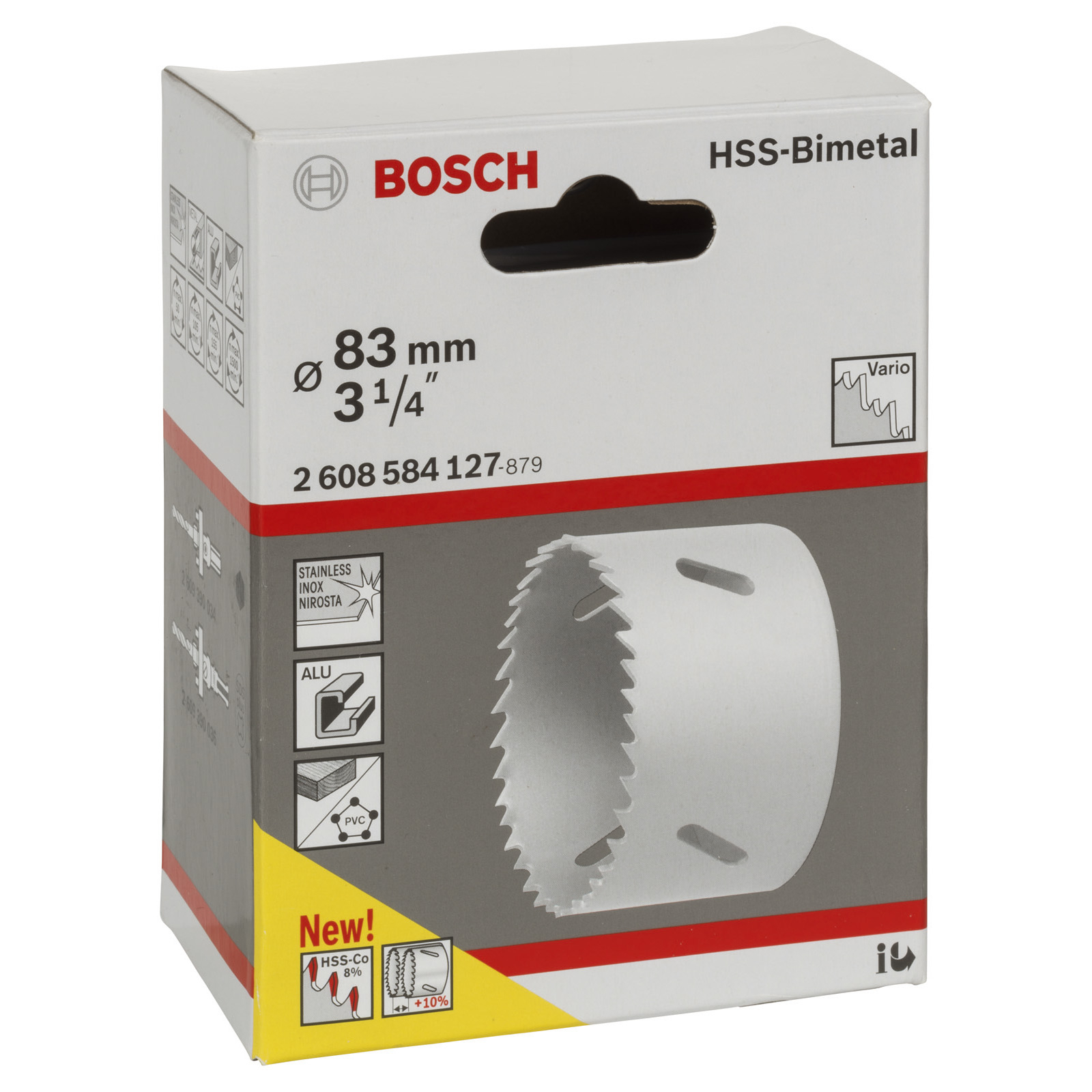 Bosch Lochsäge HSS-Bimetall für Standardadapter 83 mm 3 1/4" - 2608584127