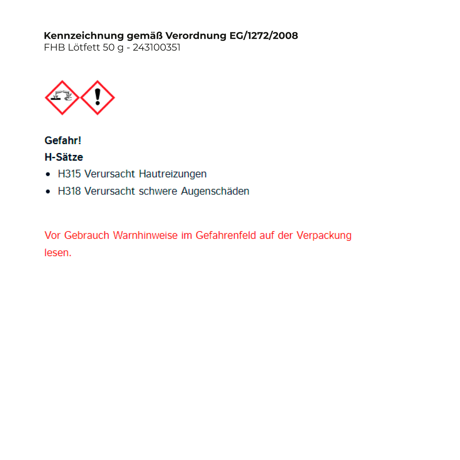 FHB Lötfett zum Weichlöten 50 g - 243100351