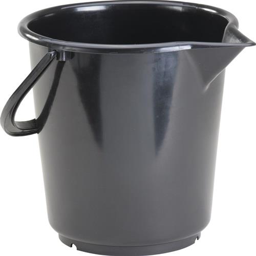 hünersdorff Eimer 10,5 l HD-Polyethylen schwarz - 941200