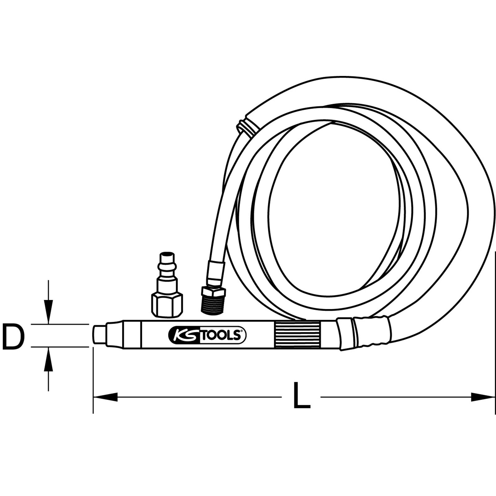 KS TOOLS Druckluft-Stiftschleifer 70.000 U/min - 515.3198