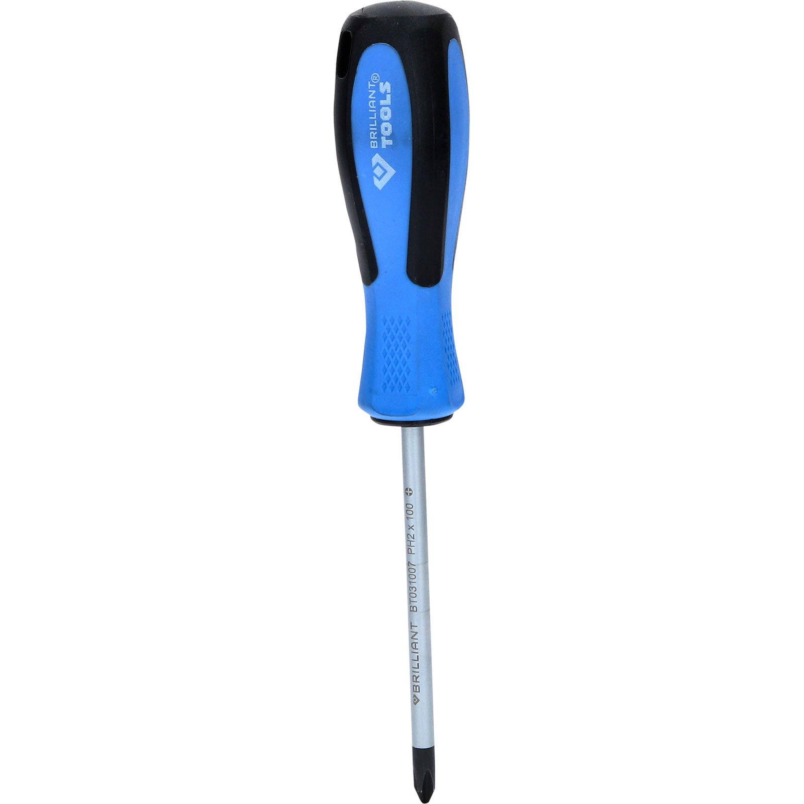 BRILLIANT TOOLS Schraubendreher Kreuzschlitz PH2 x 100 mm - BT031007