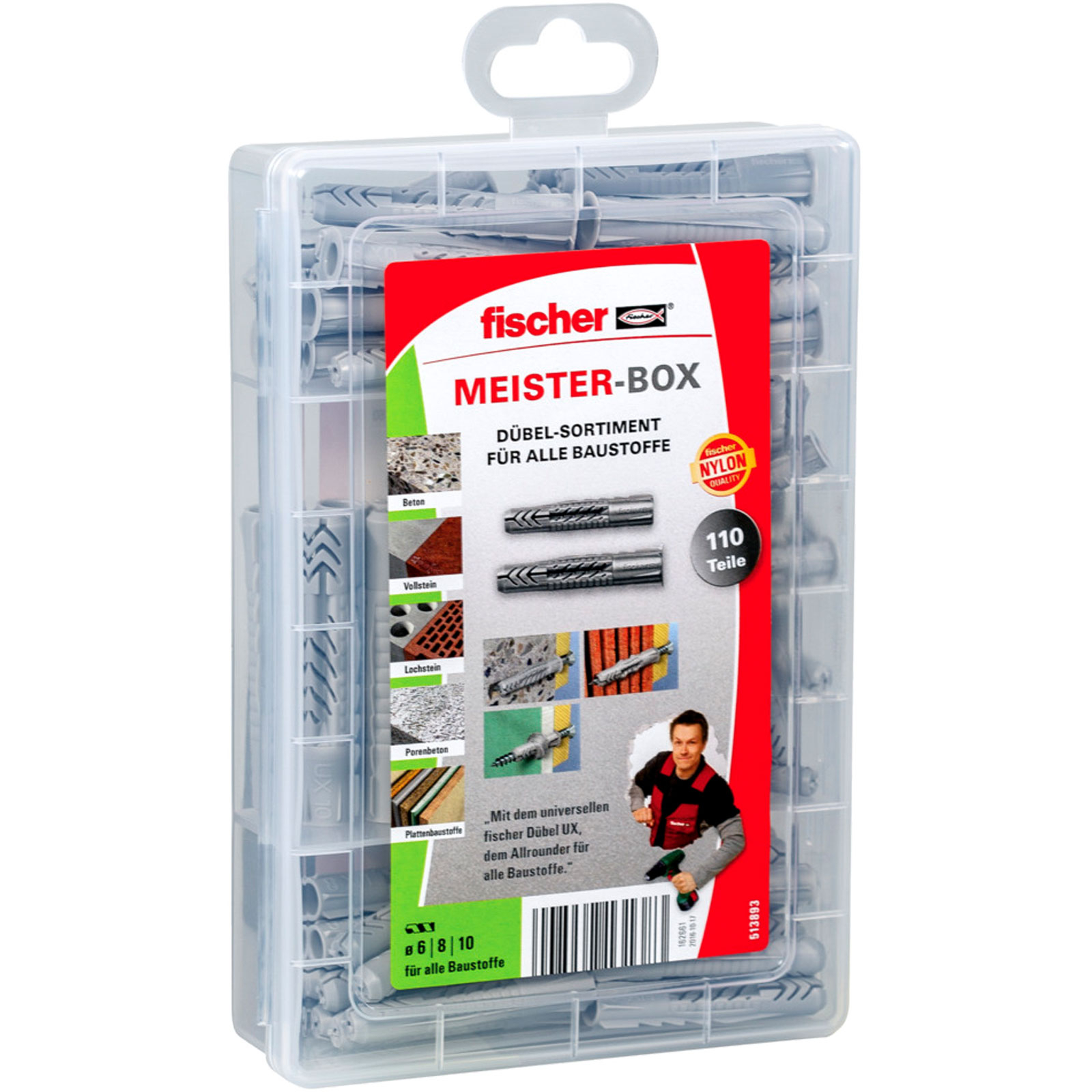 Fischer Meister-Box UX/UX R (110 Teile) - 513893