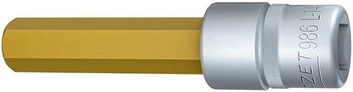 Hazet Steckschlüsseleinsatz 986L-14 1/2" Innen-6-kant SW 14 mm L 100 mm - 986L-14