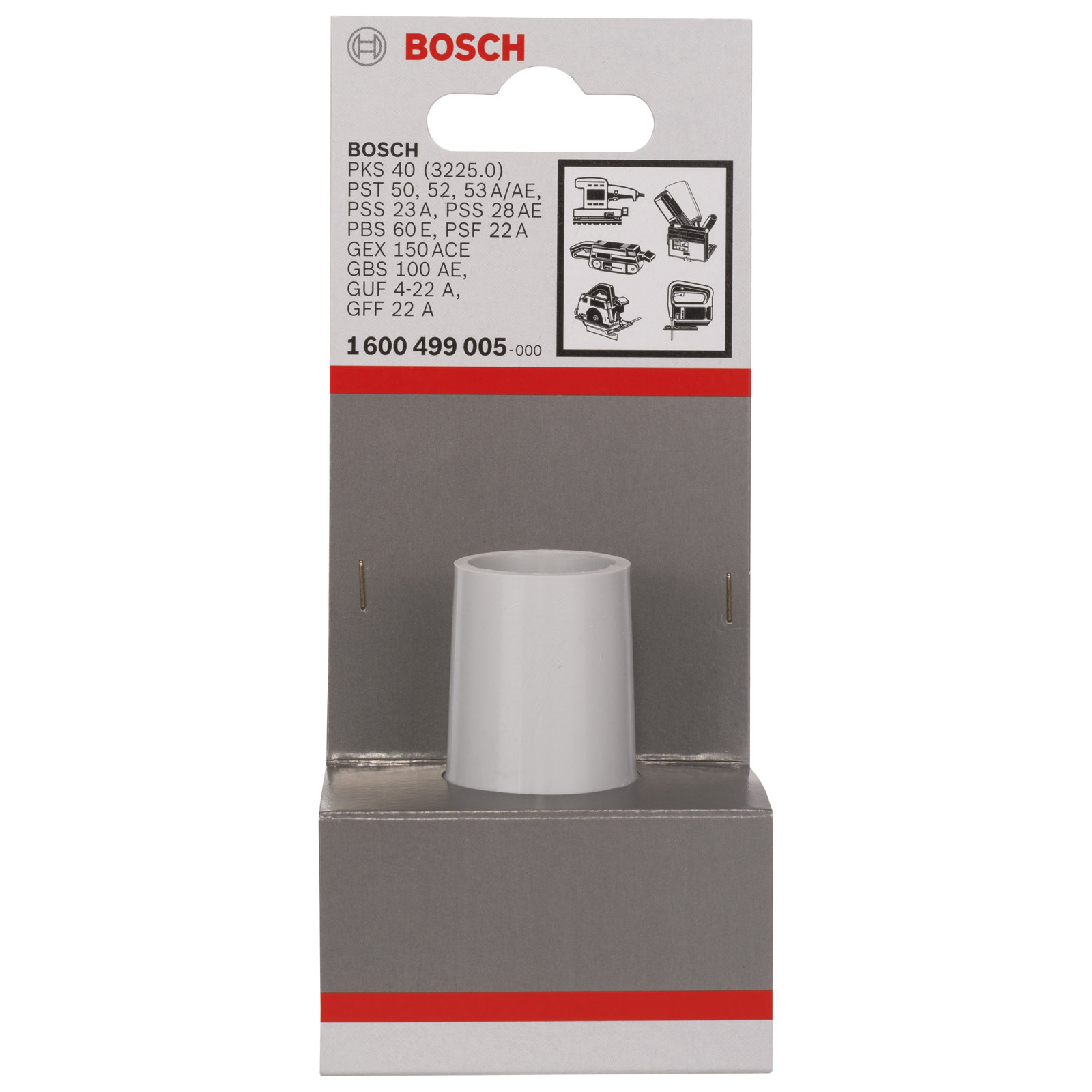 Bosch Anschlussstutzen, Adapter für Fremdabsaugung, 35/25 mm - 1600499005