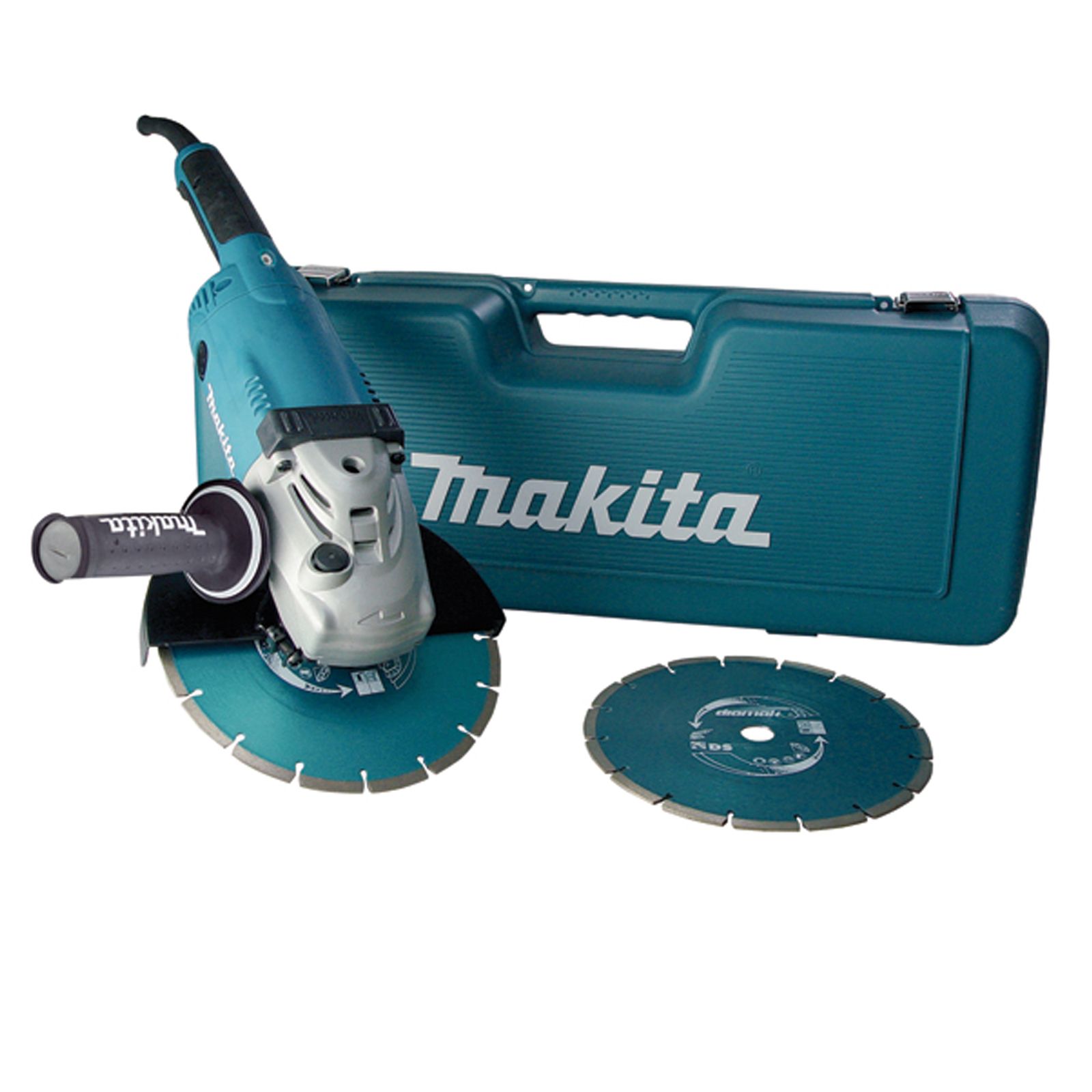 Makita GA9020RFK3 Winkelschleifer Ø 230 mm 2.200 W inkl. 2 Diamantscheiben im Koffer