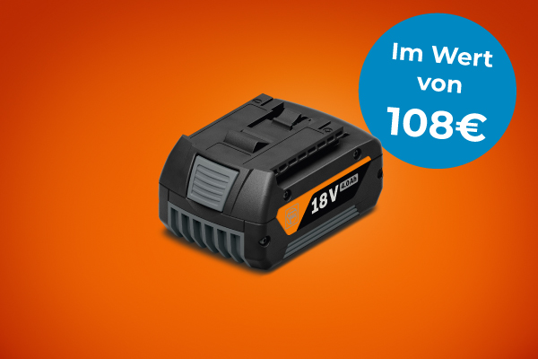 FEIN 18V Akku im Wert von 108 € als Gratisprämie sichern FEIN 18V Akku im Wert von 108 € – Gratisprämie bei Aktionskauf