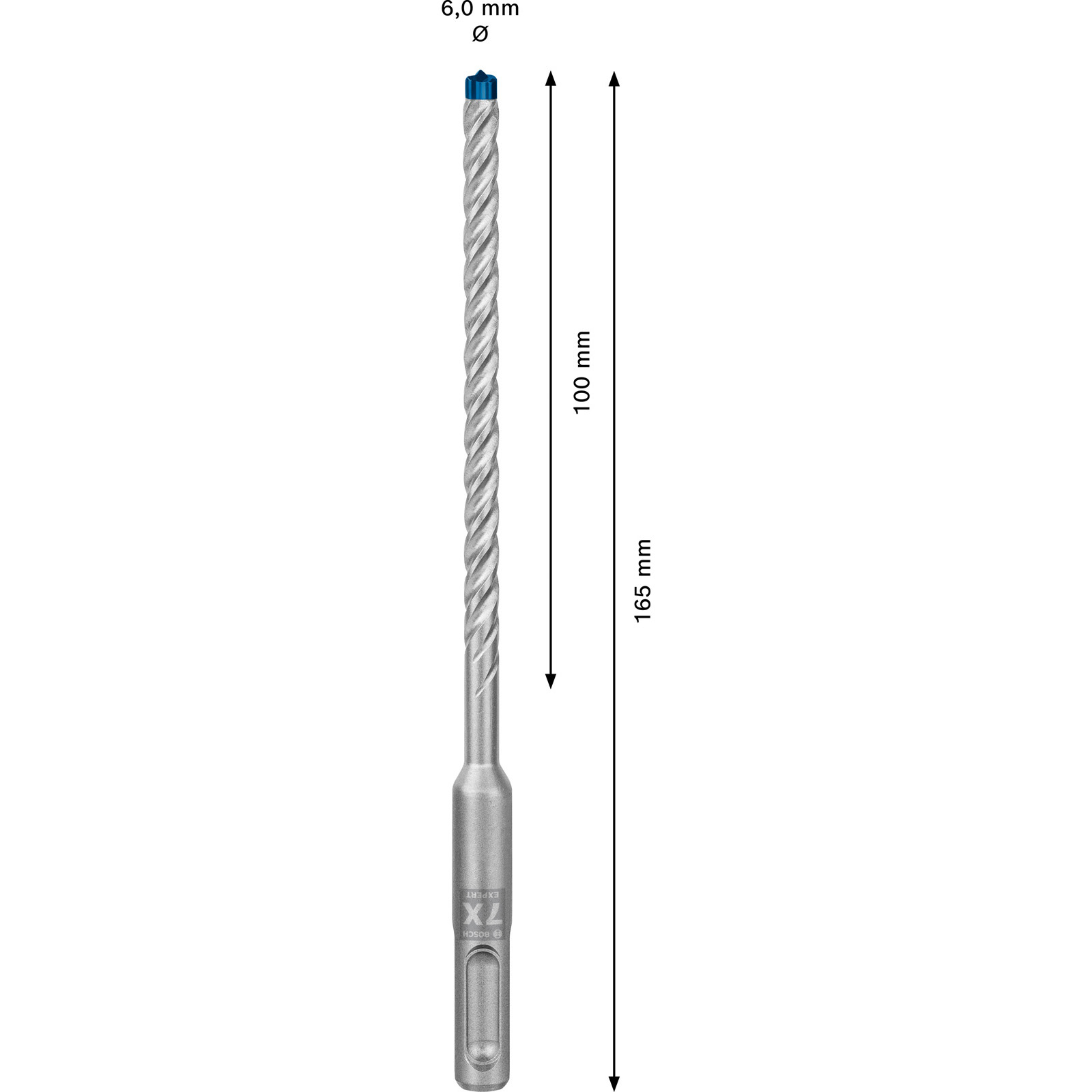 Bosch 10x Expert SDS plus-7X Hammerbohrer 6 x 100 x 165 mm - 2608900160