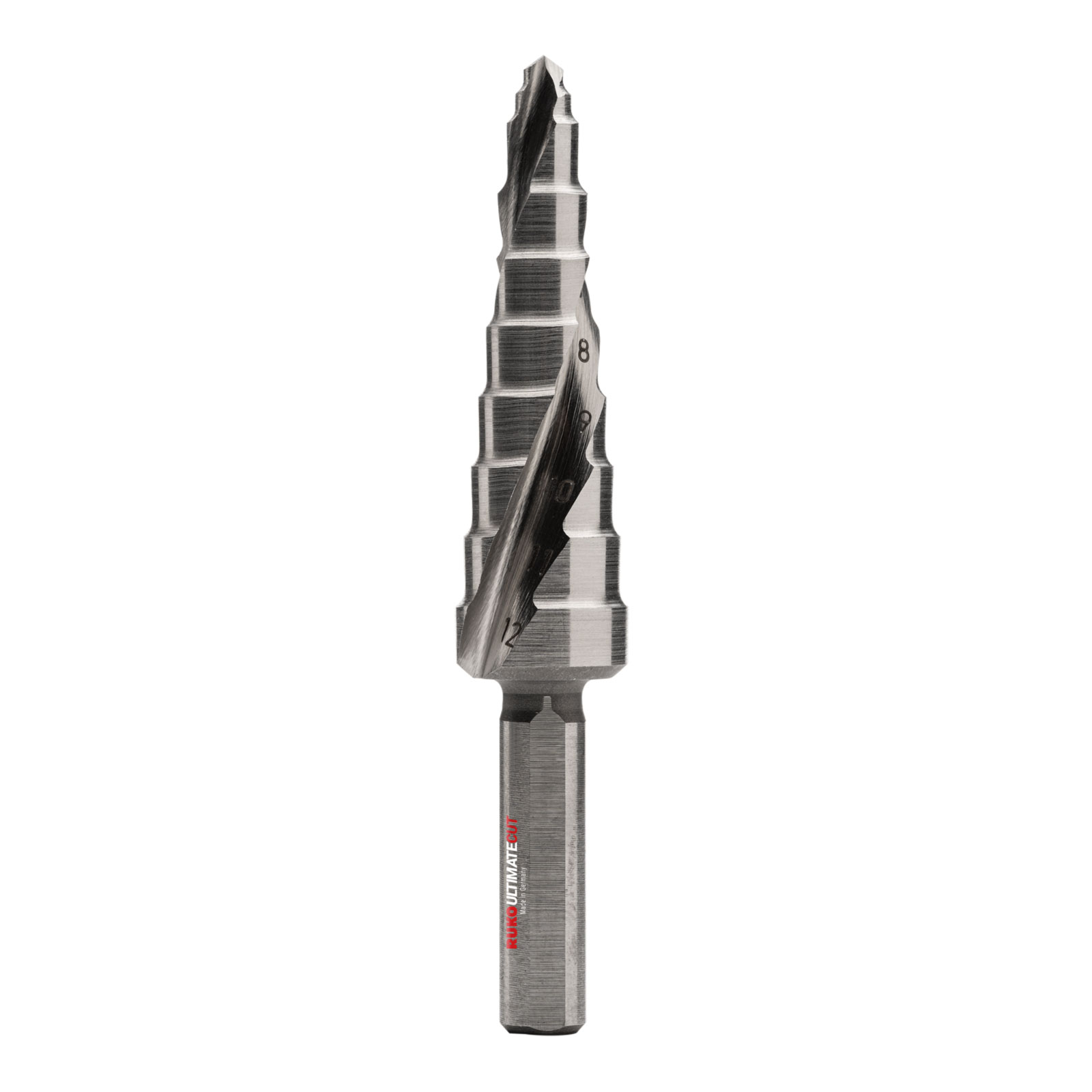 RUKO ULTIMATECUT Stufenbohrer HSS mit FLOWSTEP® Spitze Gr.0/9 - 101650-9