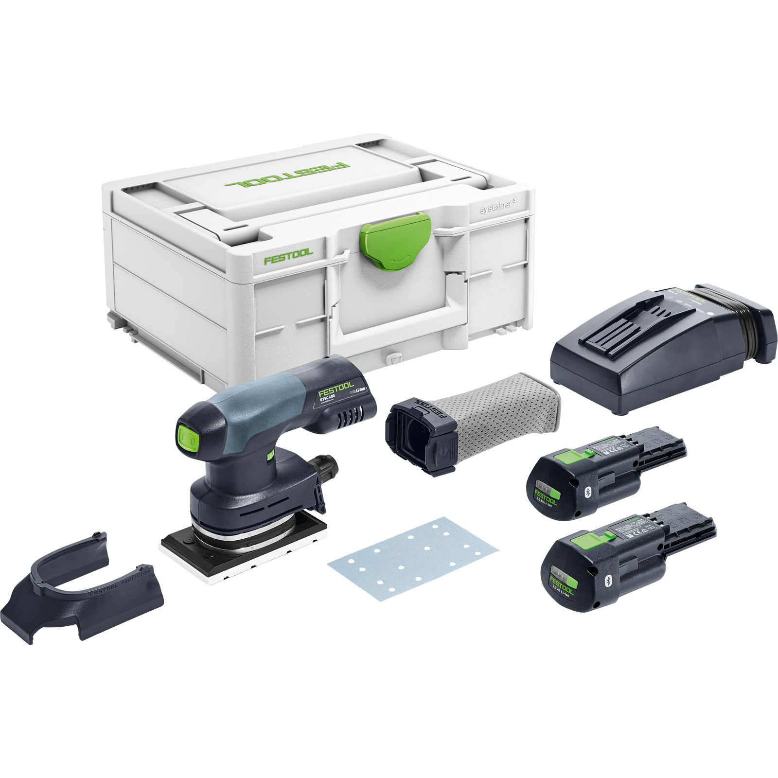 Festool Akku-Rutscher RTSC 400 3,0 I-Plus / 2x 3,0 Ah Akku + Ladegerät + Zubehör im Systainer - 577686