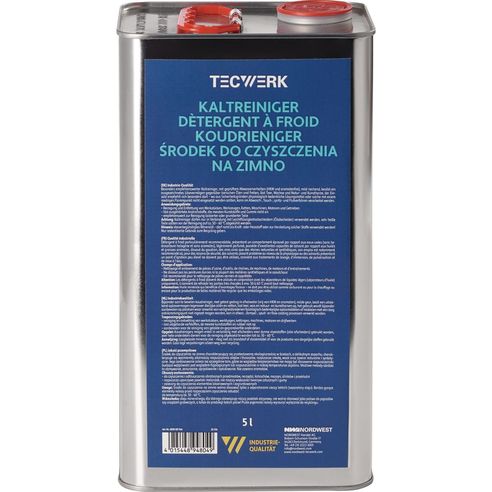 Kaltreiniger 5l Kanister TECWERK