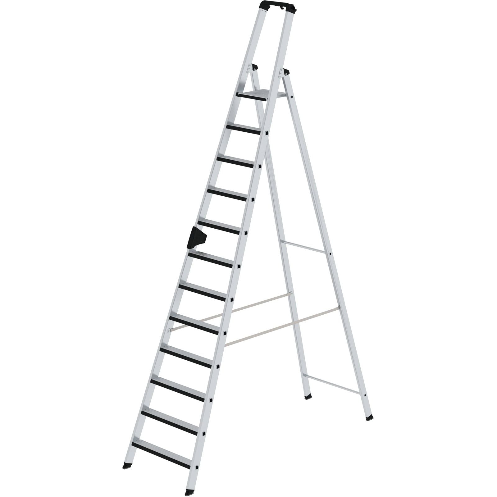 Günzburger Steigtechnik Stufen-Stehleiter einseitig begehbar mit clip-step relax 12 Stufen - 042112