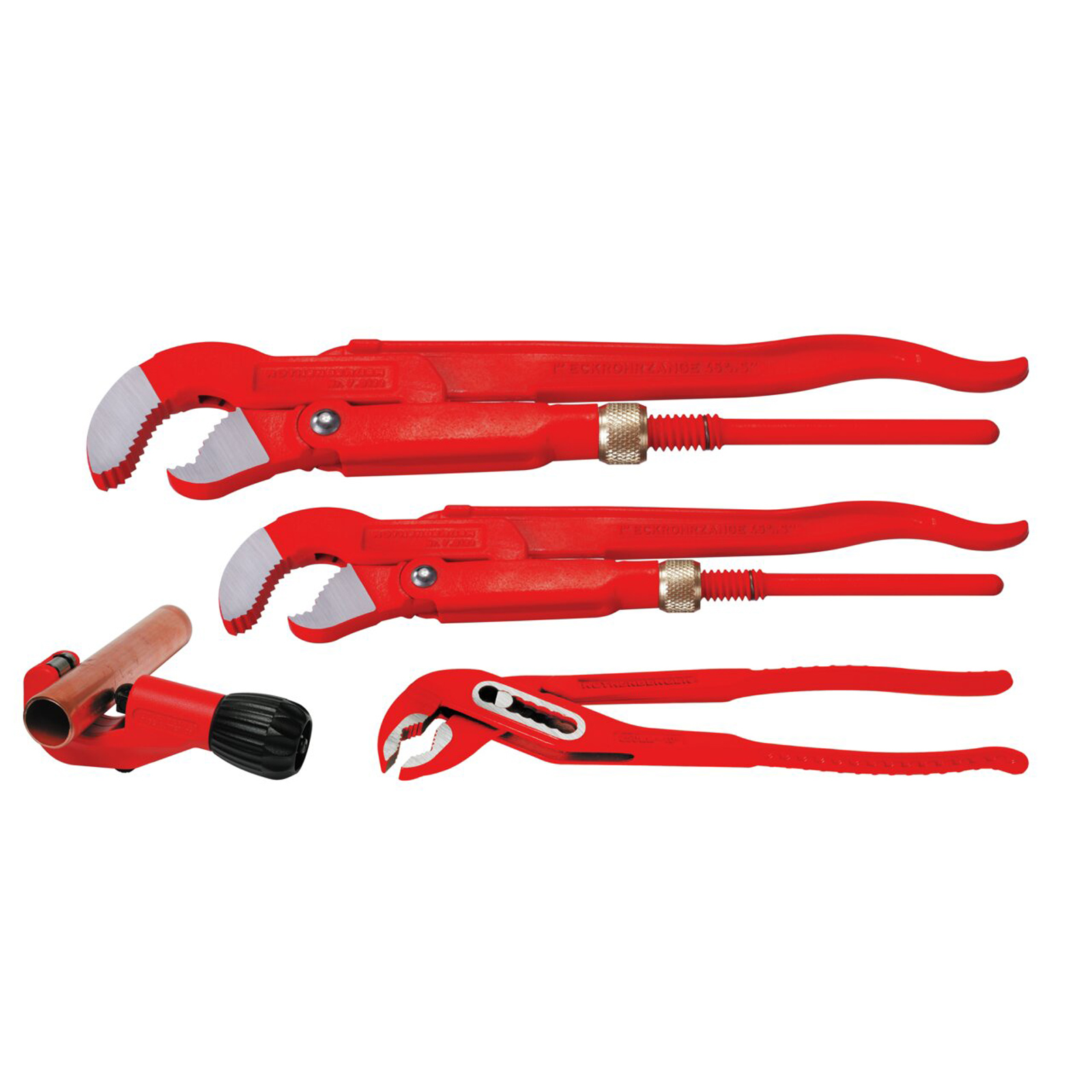 ROTHENBERGER Zangenset - TC35, Wapu10", Eckrohrzange 1" und 1.1/2" - 070135X