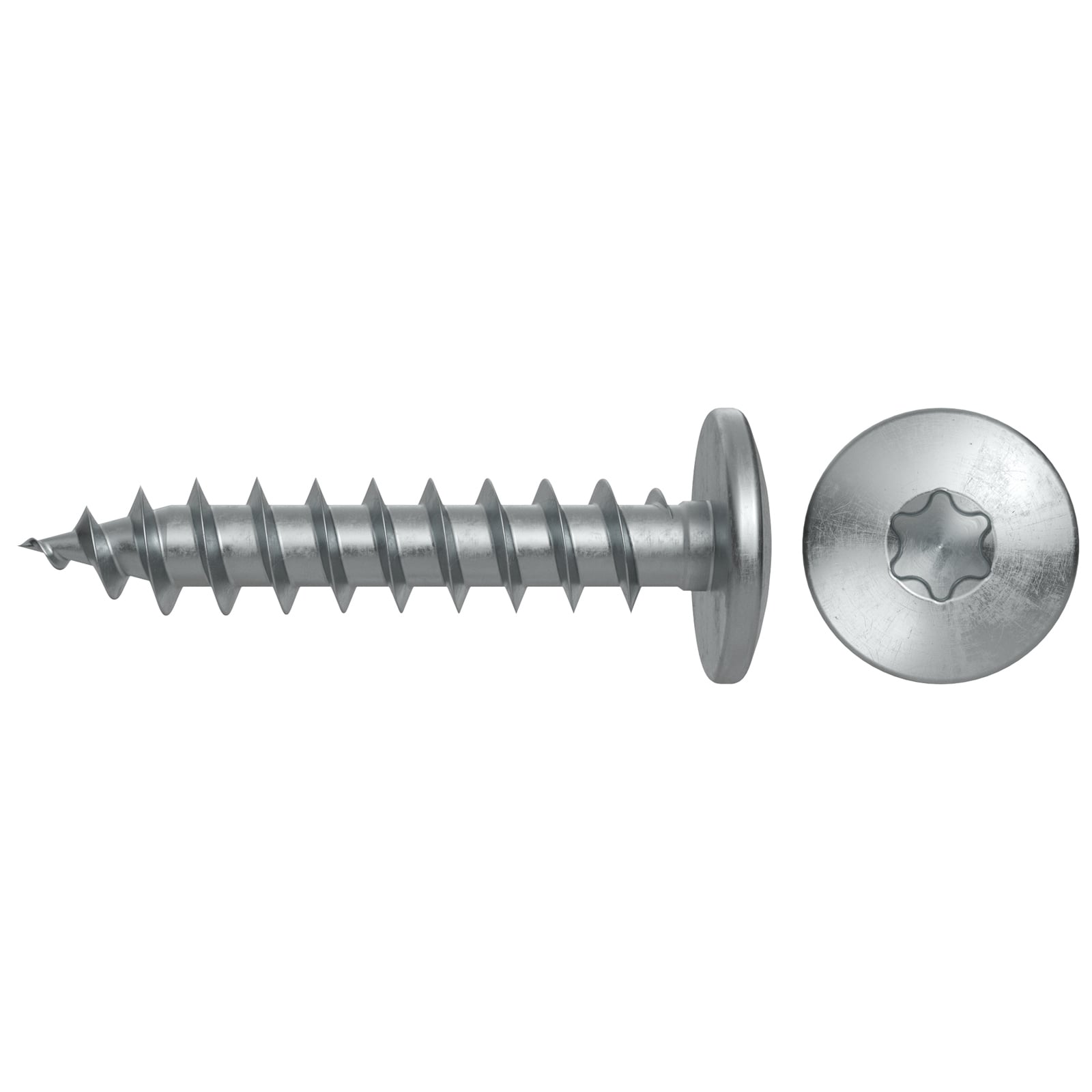 fischer Zaunverbinderschraube FZV MTF 7,0 x 35 A2 12 Halbrundkopf Innenstern TX Vollgew. Edelstahl A2 - 578598