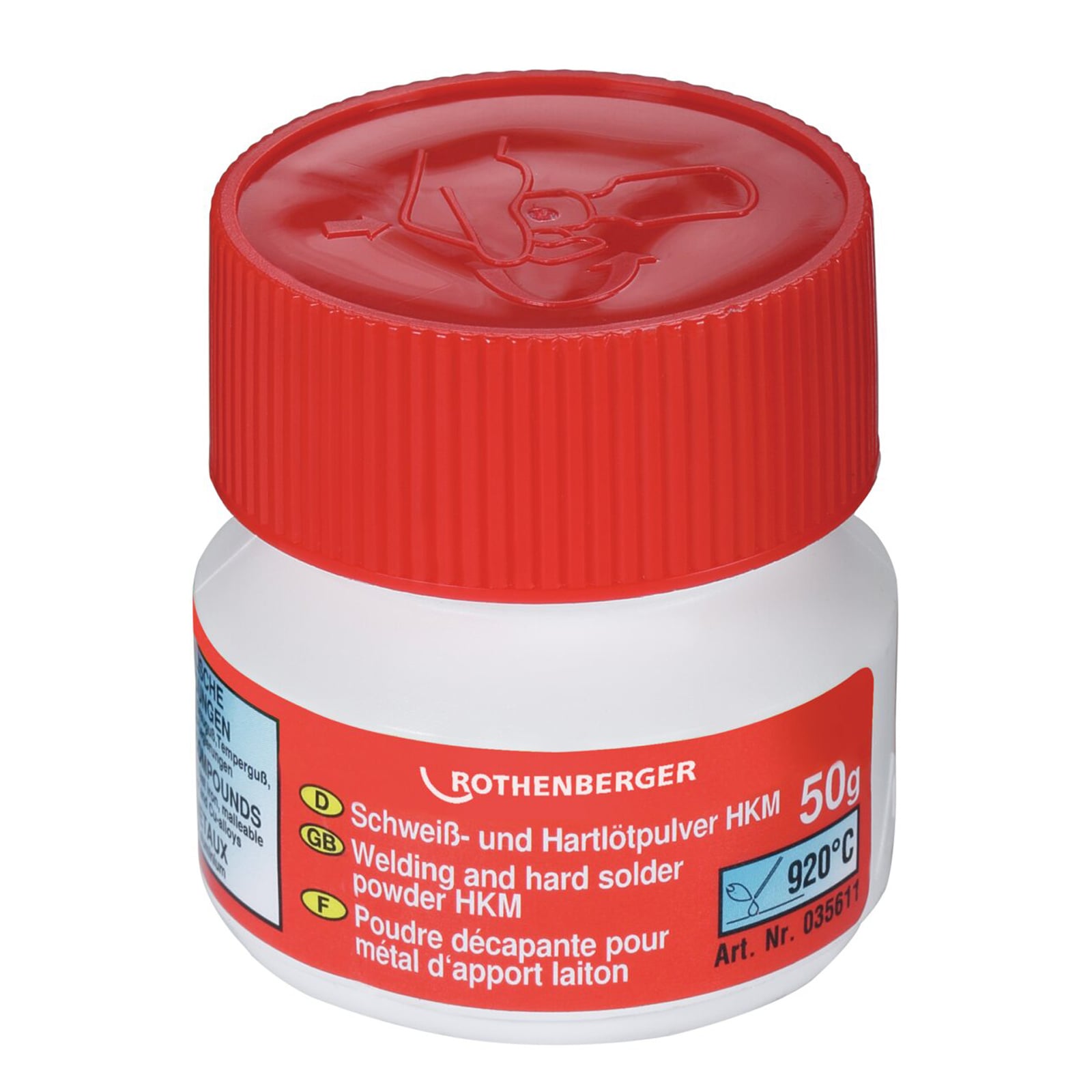 ROTHENBERGER Hartlötpulver HKM nach DIN 29454, 50g  - 35611