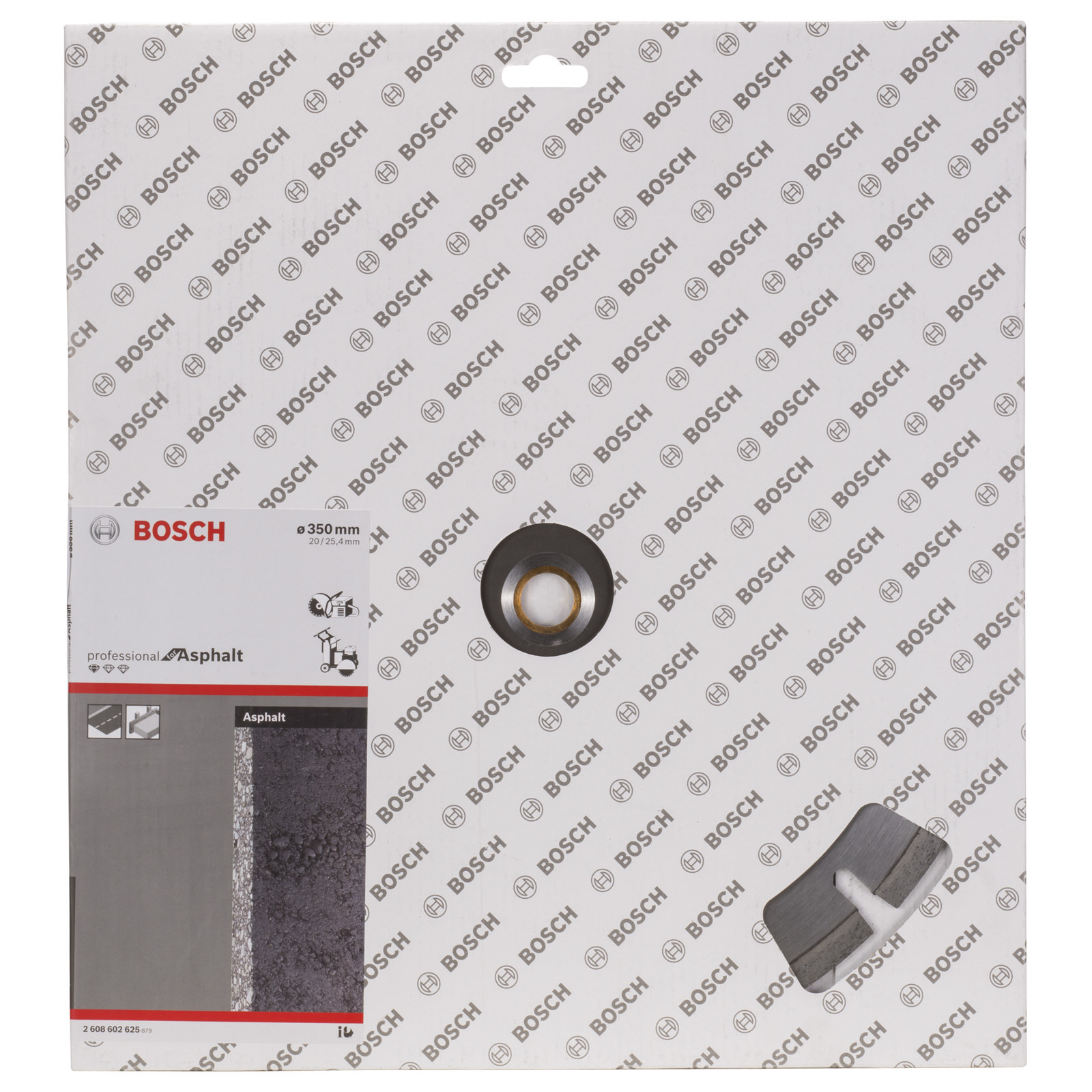 Bosch Diamanttrennscheibe Standard for Asphalt, 350 x 20/25,40 x 3,2 x 8 mm -2608602625