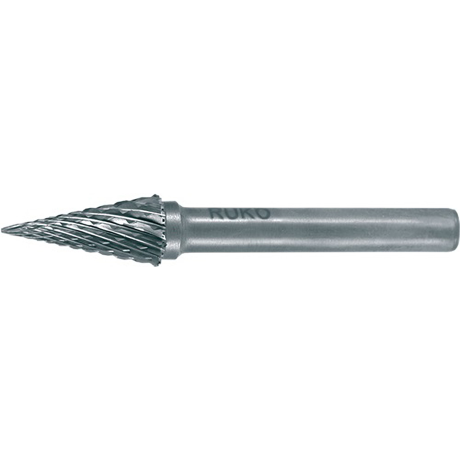 RUKO Hartmetall-Frässtift SKM Ø 3 mm Kopflänge 11 mm Schaft-Ø 3 mm blank Verzahnung KVZ 4 - 116051