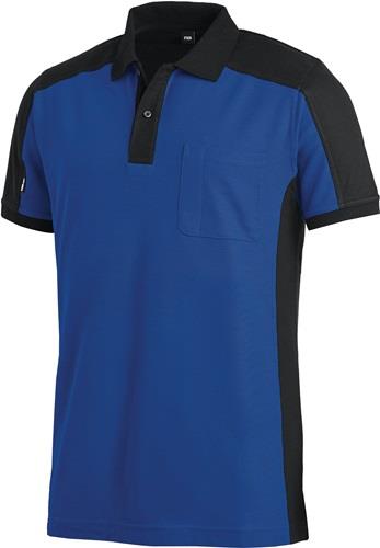 FHB Poloshirt KONRAD Größe L royal / schwarz - 91490-3620-L
