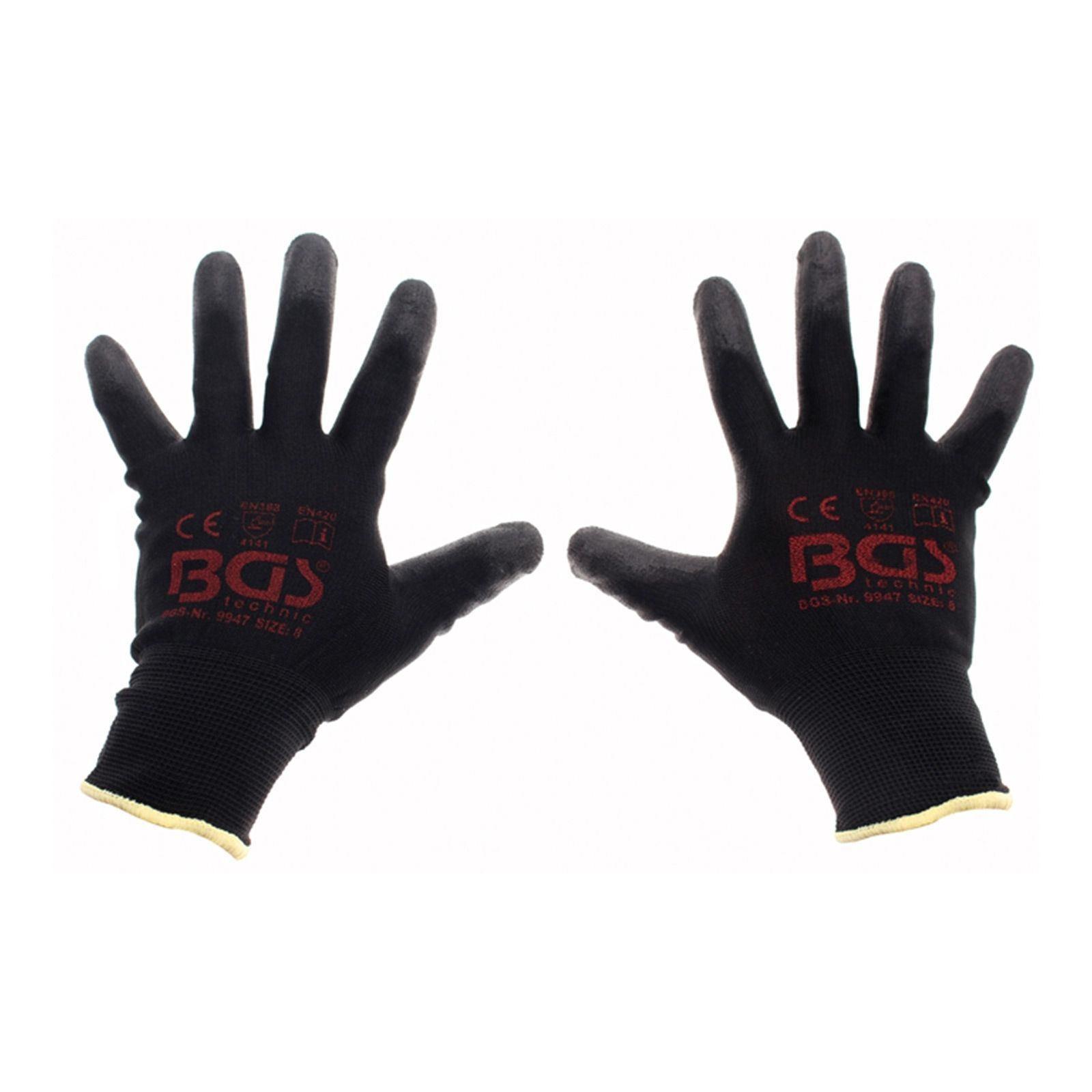 BGS 1 Paar Mechaniker-Handschuhe Größe 8 / M - 9949