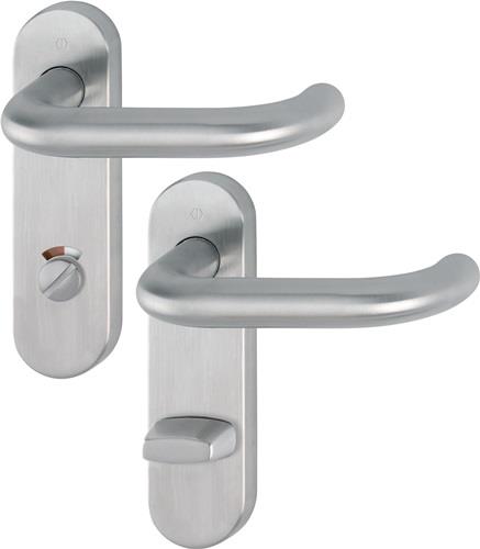 HOPPE Kurzschildgarnitur Paris E138/353KH VA F69 RWSK/OL rd Drückergrt - 10721063