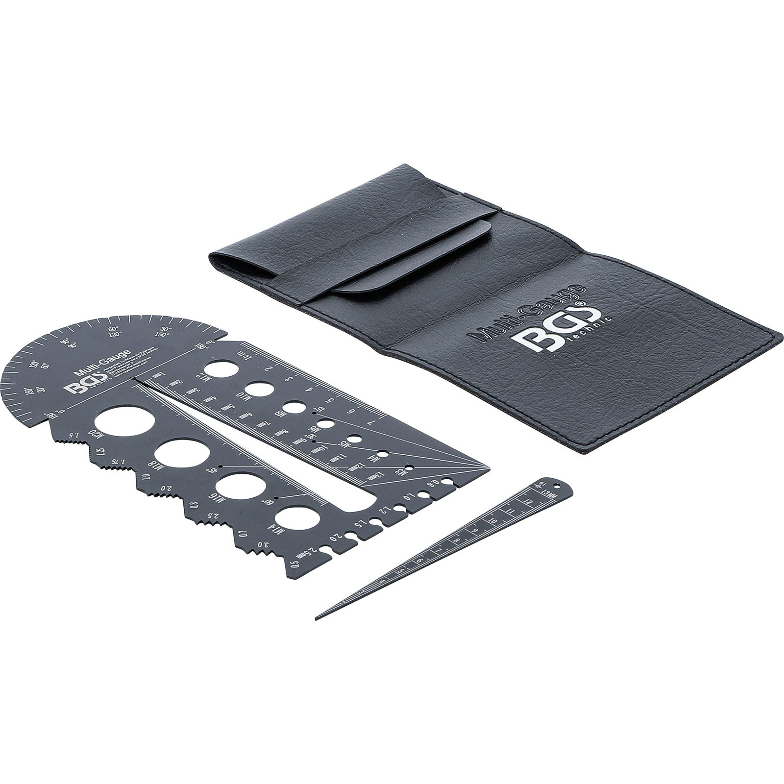 BGS Schrauben- und Gewindeschablone metrisch M3 - M20, 0,5 - 13,00 mm - 74247