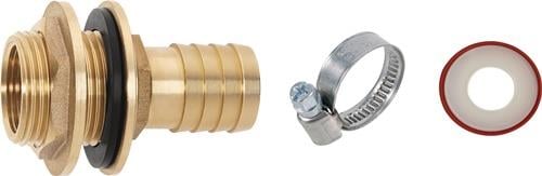 GEKA GEKA Regentonnenanschluss Set 1 Zoll MS Schl.-Gr.25mm IG 3/4 Zoll - 30.0024.8