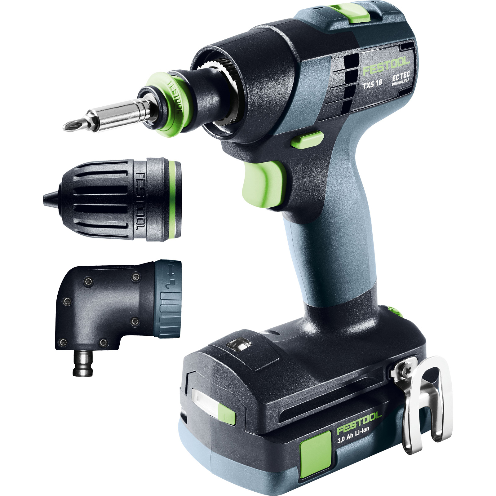 Festool Akku-Bohrschrauber TXS 18 C 3,0-Set / 2x 3,0 Akku + Ladegerät im Systainer - 576896