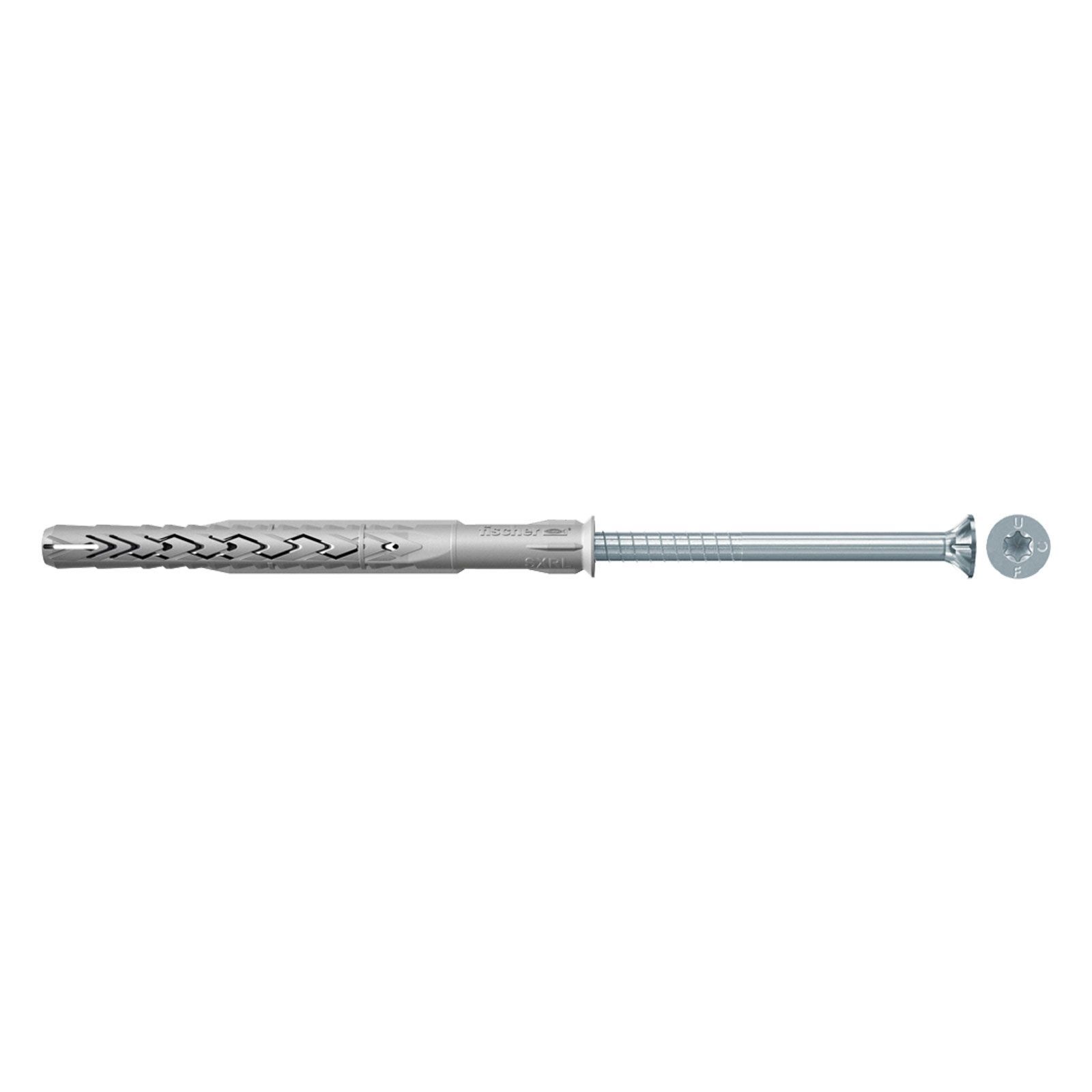 Fischer 50x Langschaftdübel SXRL 8 x 80 mm T mit Sicherheitsschraube - 540114