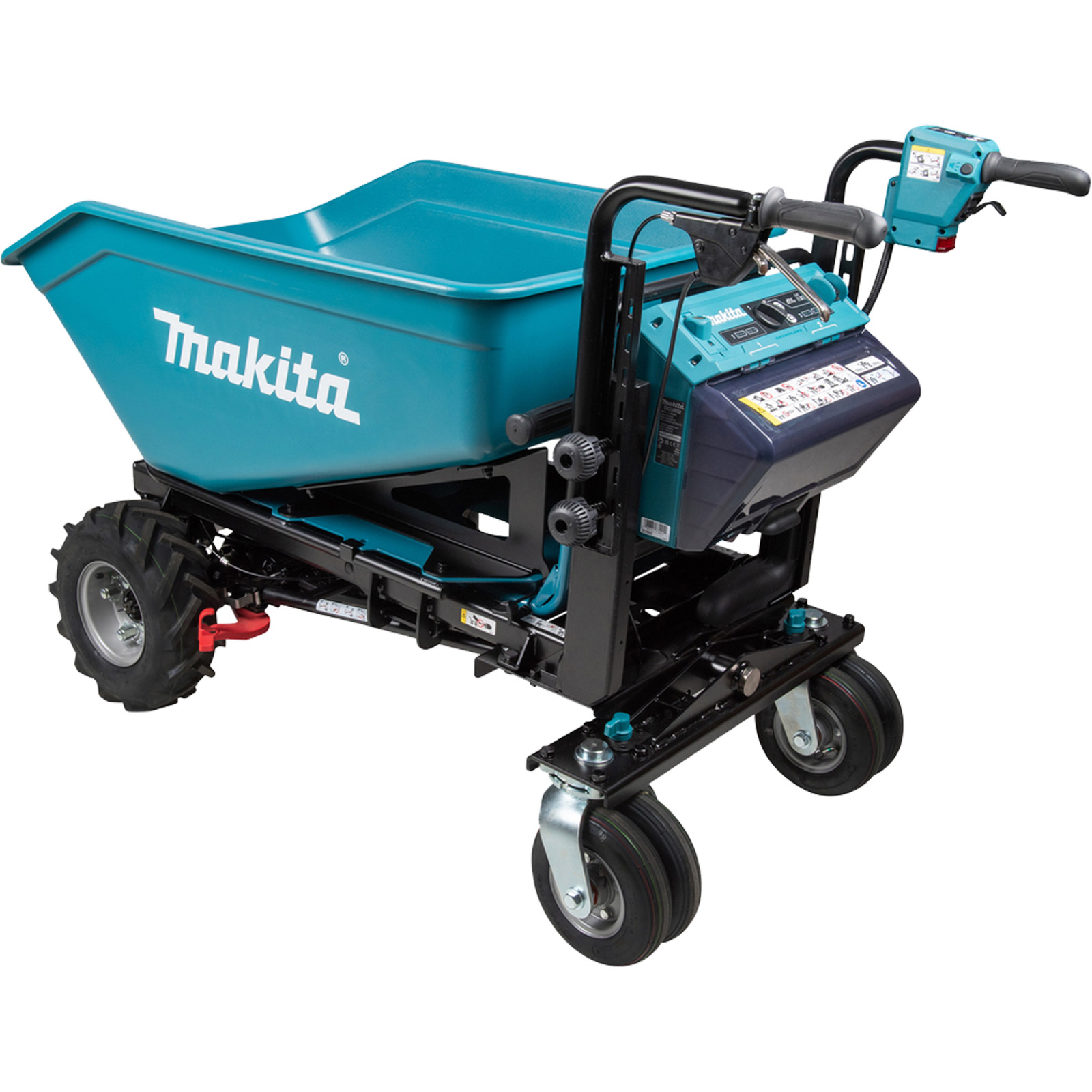 Makita Akku-Schubkarre 2x18V mit elektrischer Kippfunktion Solo - DCU602Z