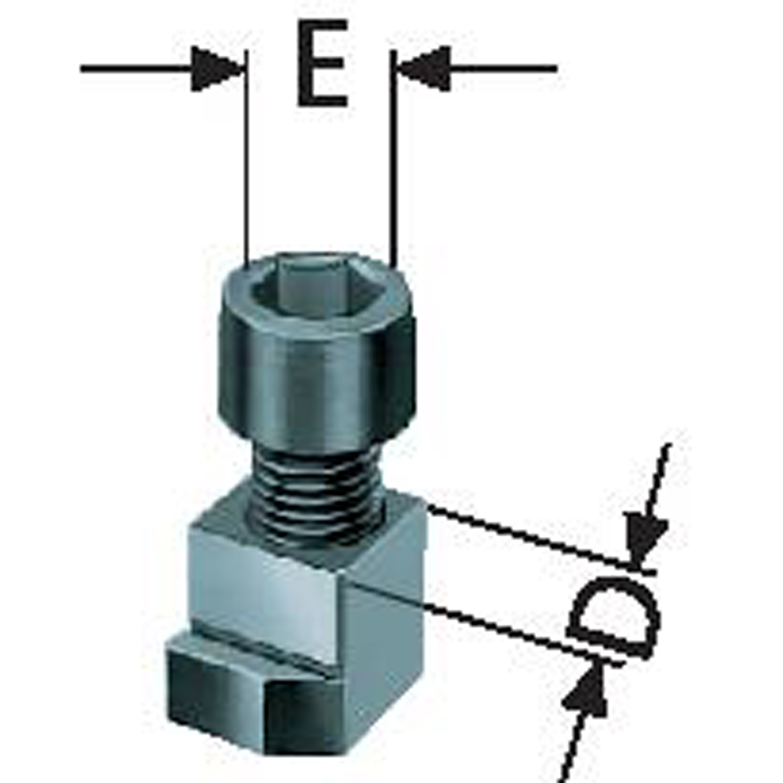 Röhm Nutenstein mit Schraube, KFG Futtergröße 280 - 1305176