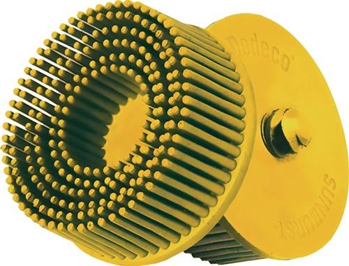 Radialbürstenscheibe Sunburst D.51mm K.80 A80 CRS B.51 gelb 25000min-¹ TYROLIT