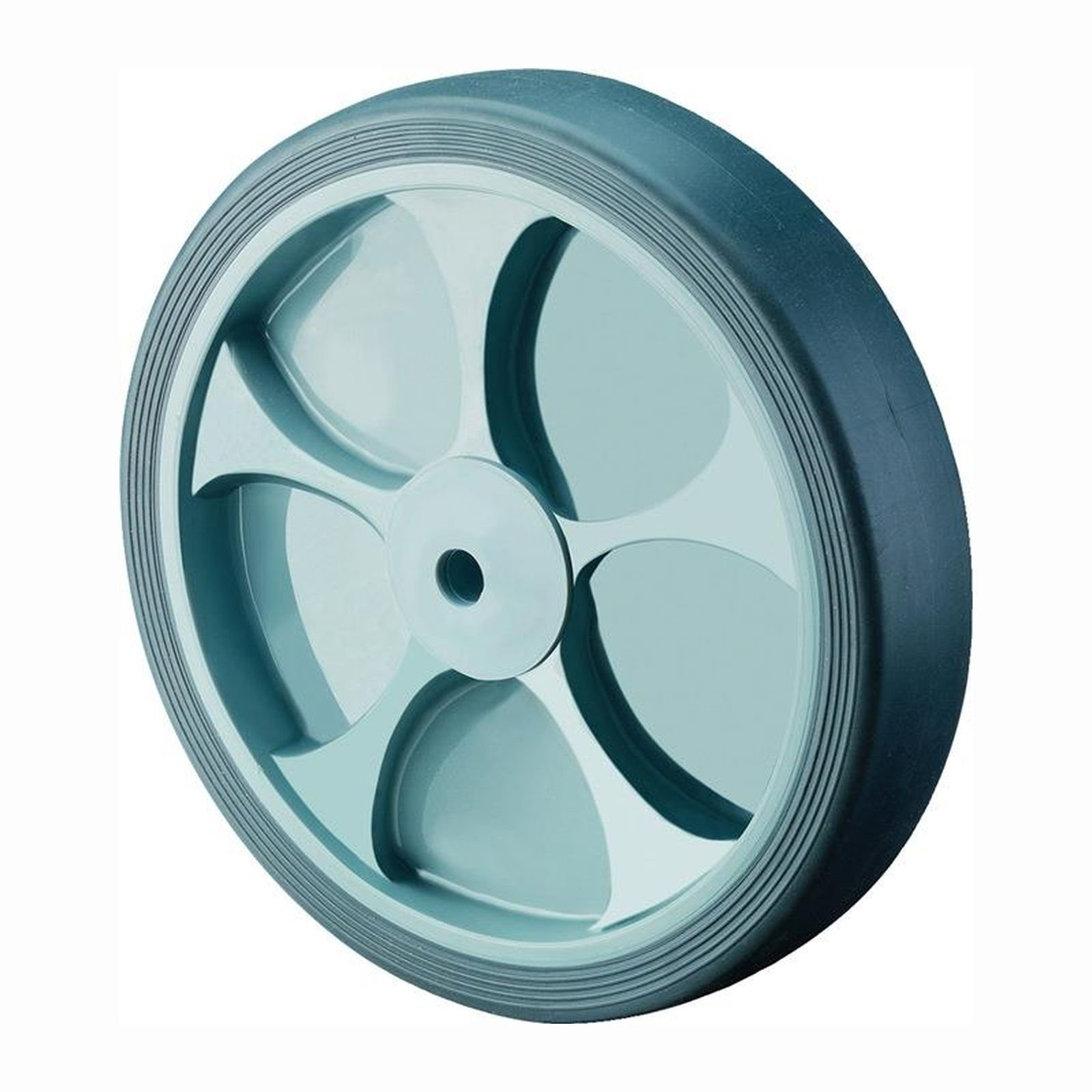 BS Rollen Ersatzrad Gummi grau Rollenlager