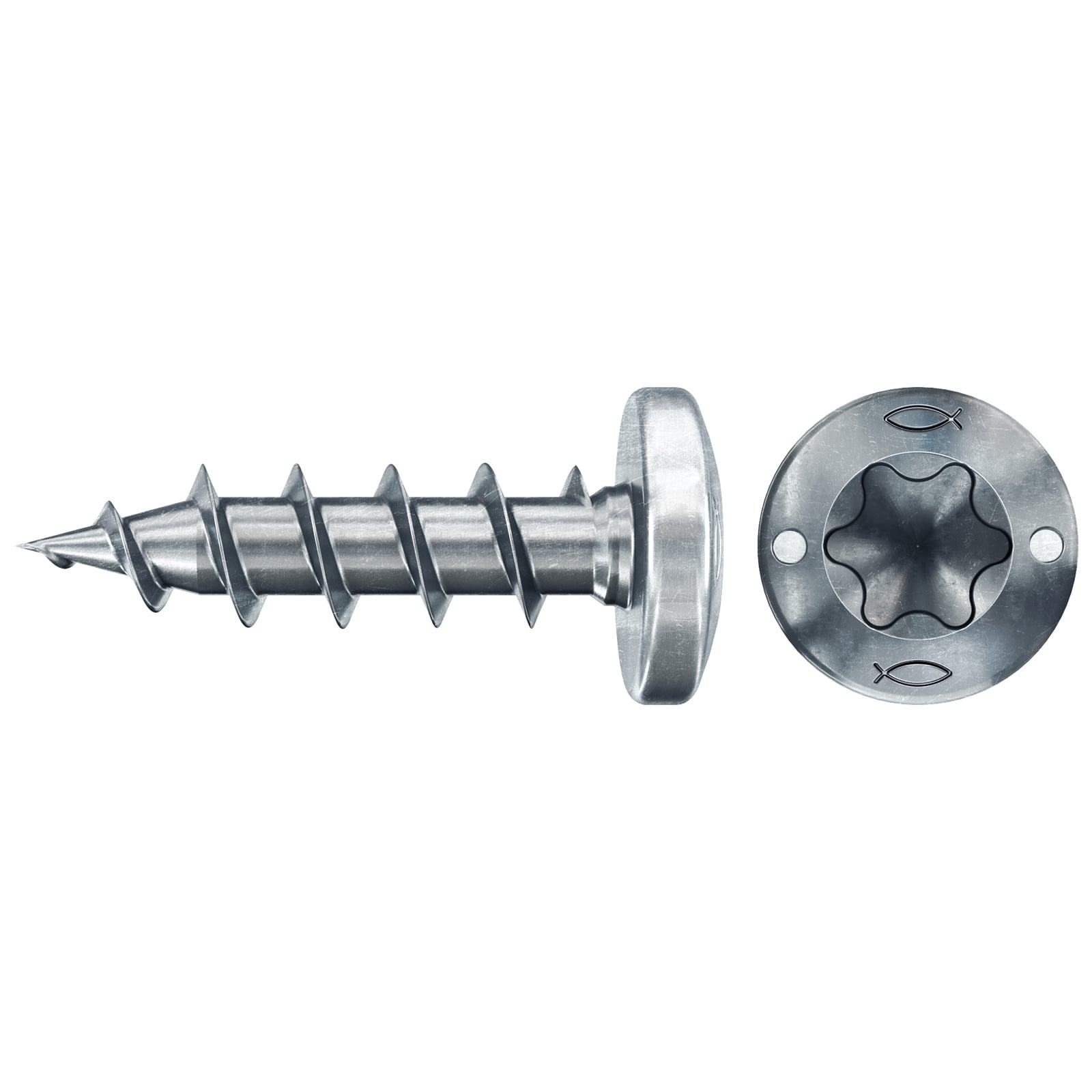 fischer Spanplattenschraube PowerFast FPF II PTF 3,5 x 20 BC 30 Panhead Innenstern TX Vollgew. - 577997