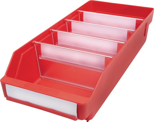 Regalkasten L400 x B180 x H95 mm rot PP - 520205