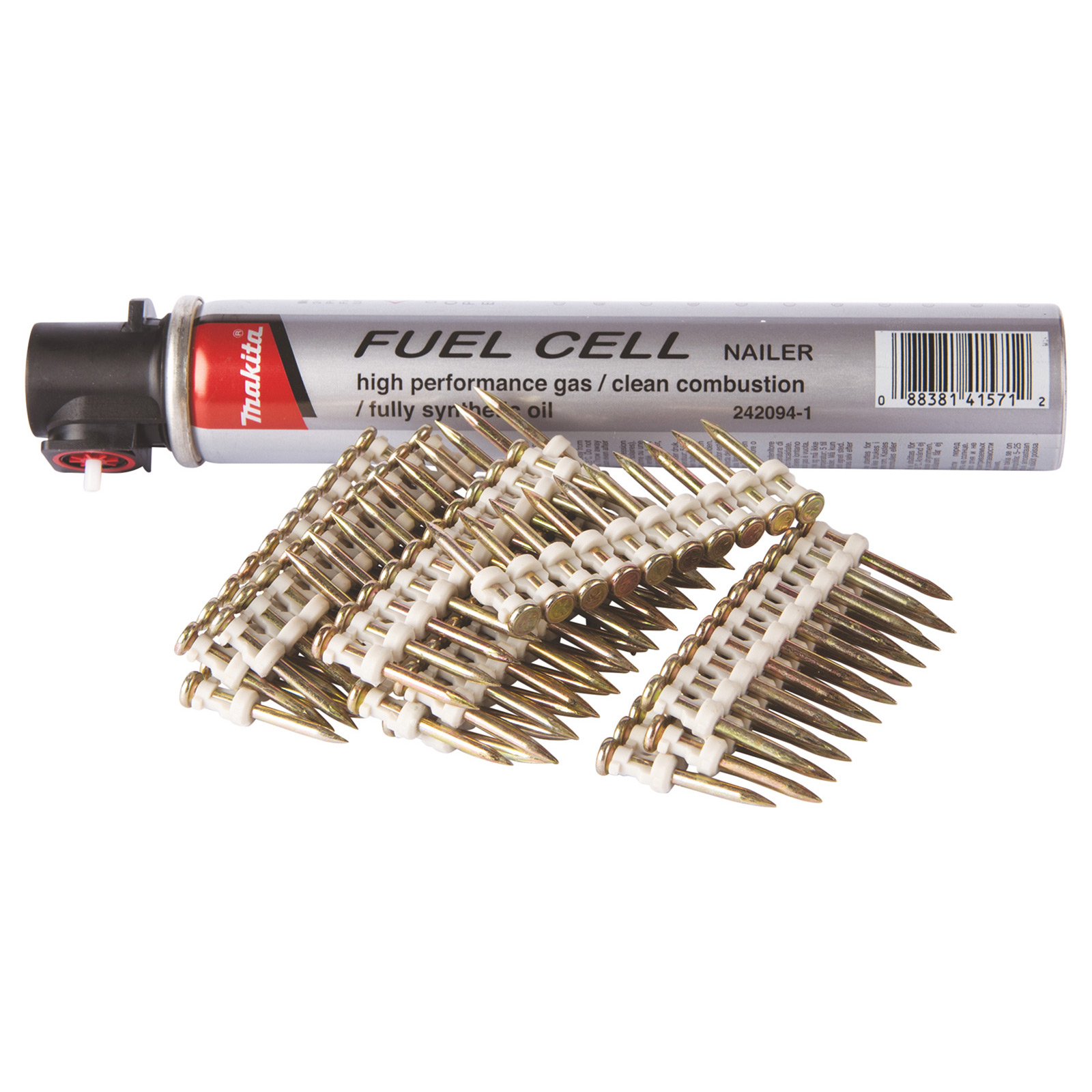 Makita Betonnagel 2,6x30 mm C6 + Gas - 196292-8