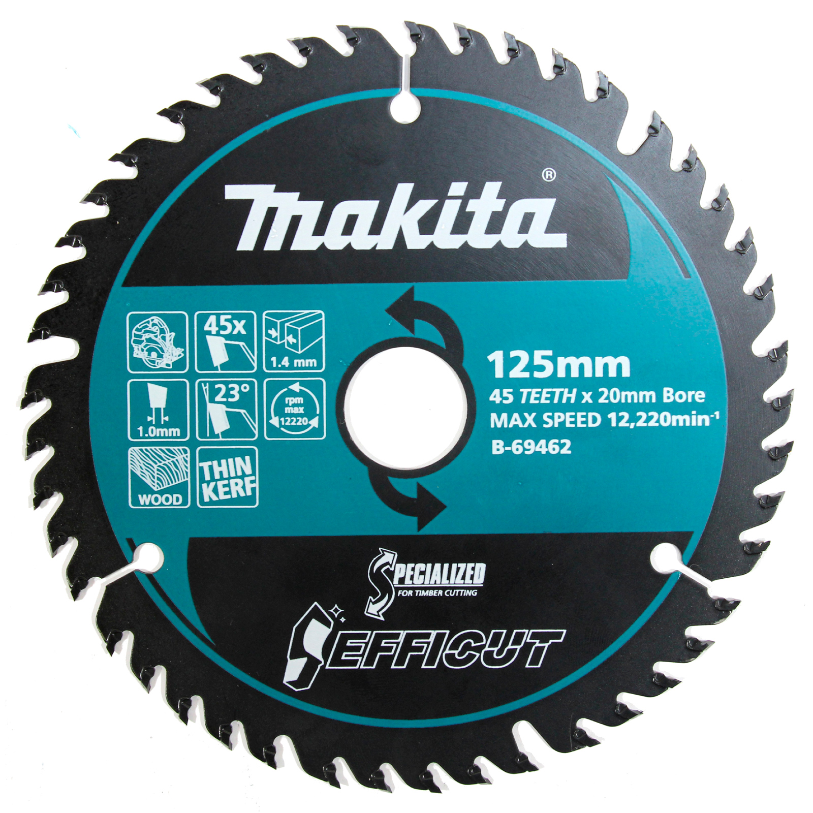 Makita EFFICUT Sägeblatt 125x20x45Z für HS014G - B-69462
