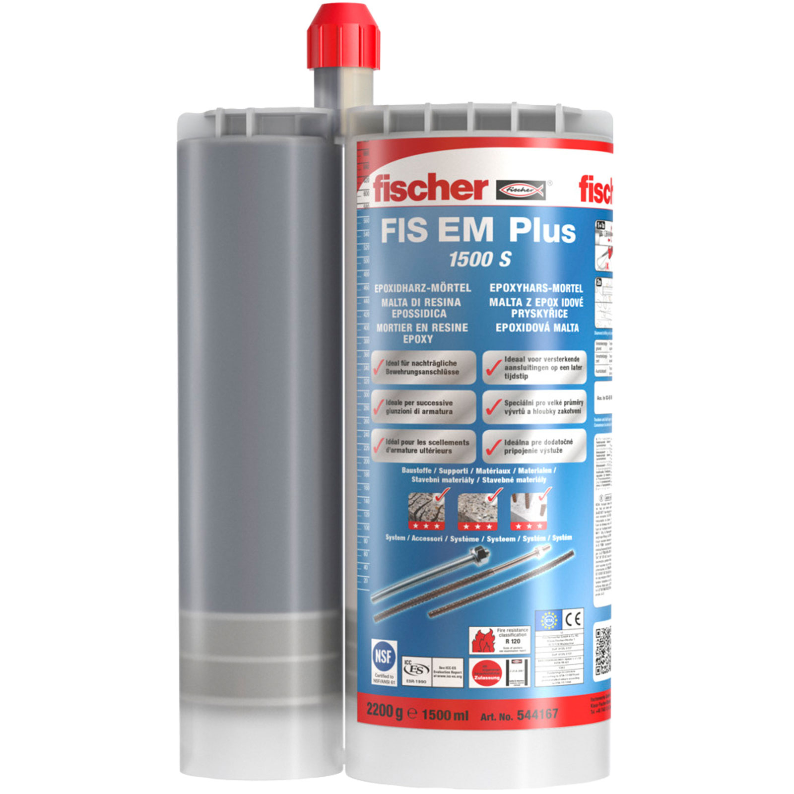 Fischer Epoxidharzmörtel FIS EM Plus 1500 S - 544167