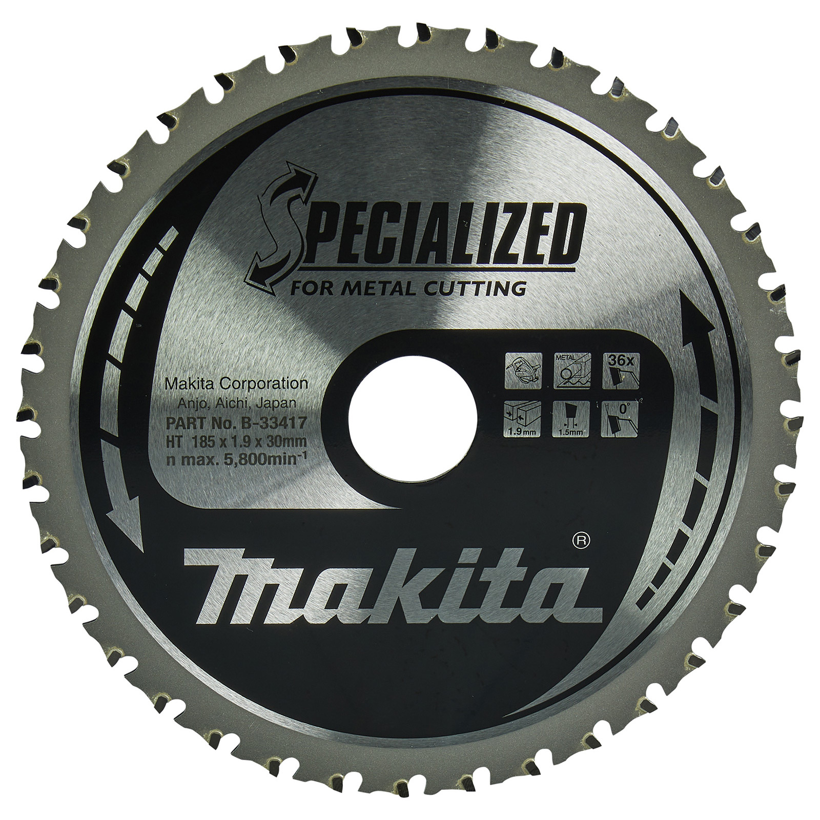 Makita SPECIALIZED Sägeblatt 185x30x36Z - B-33417