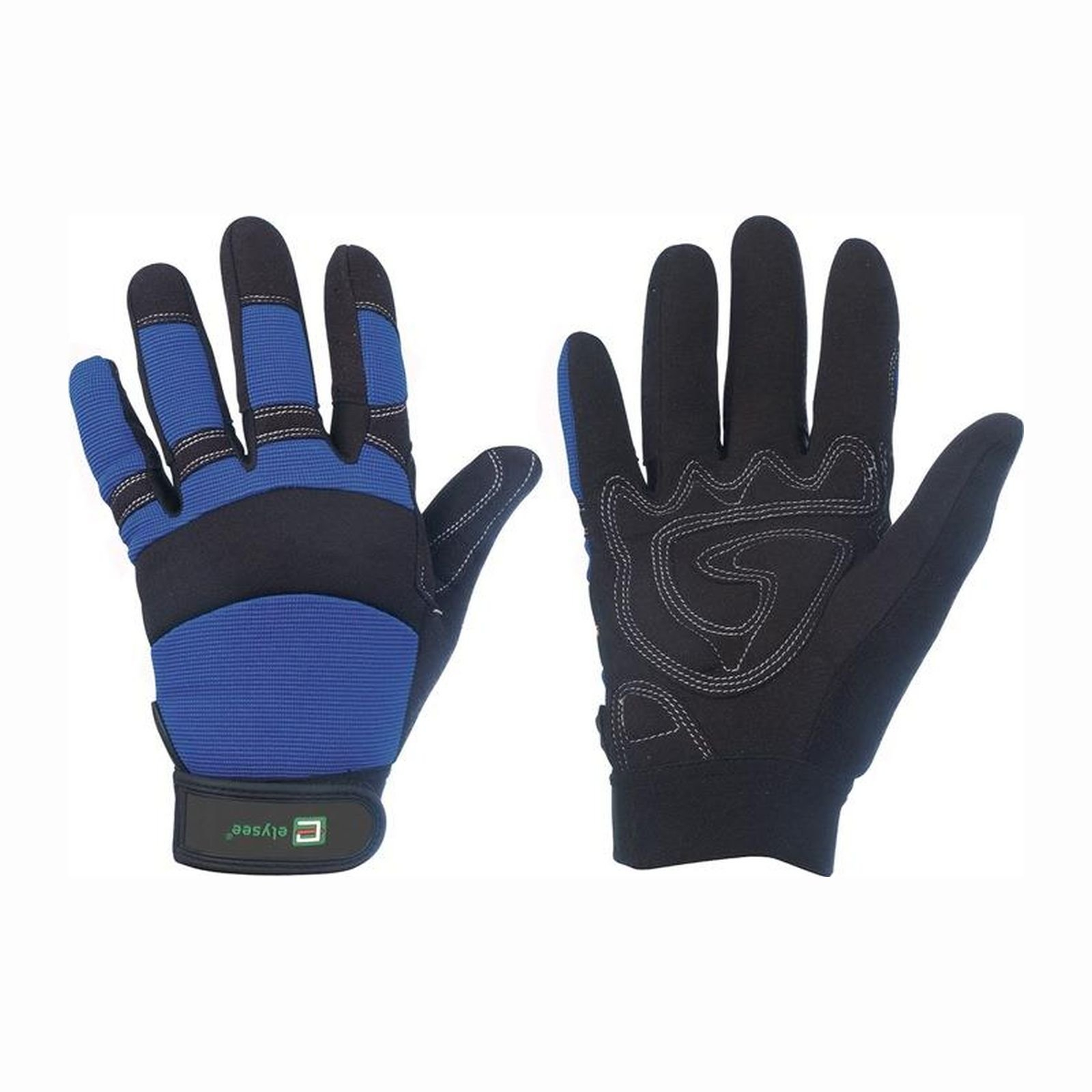 ELYSEE 1 Paar Kunstlederhandschuhe Master schwarz / blau